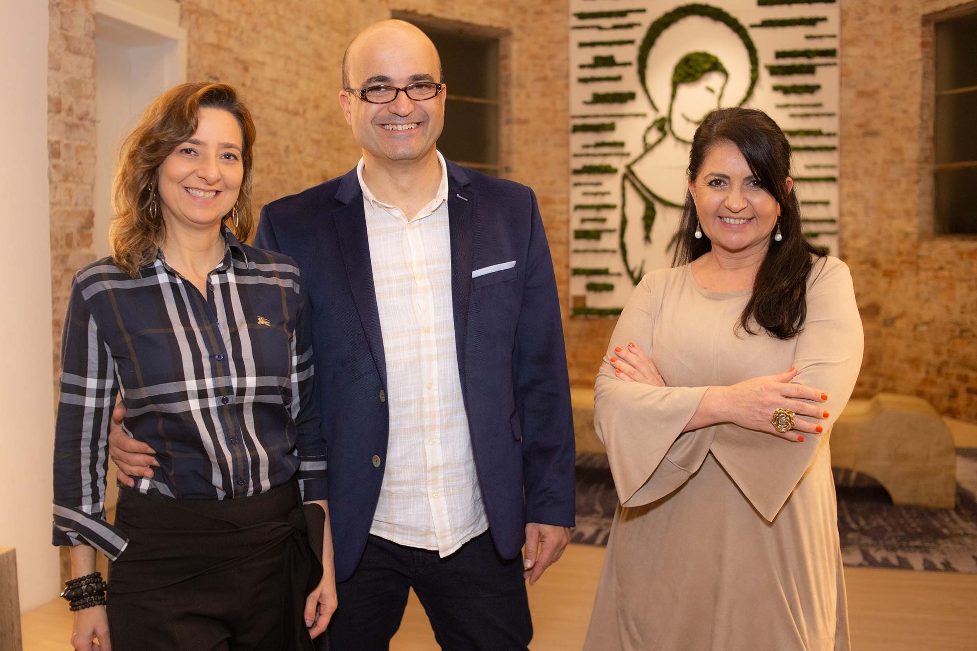 Gabriela Ordahy, Eduardo Becker e Aclaene de Mello.