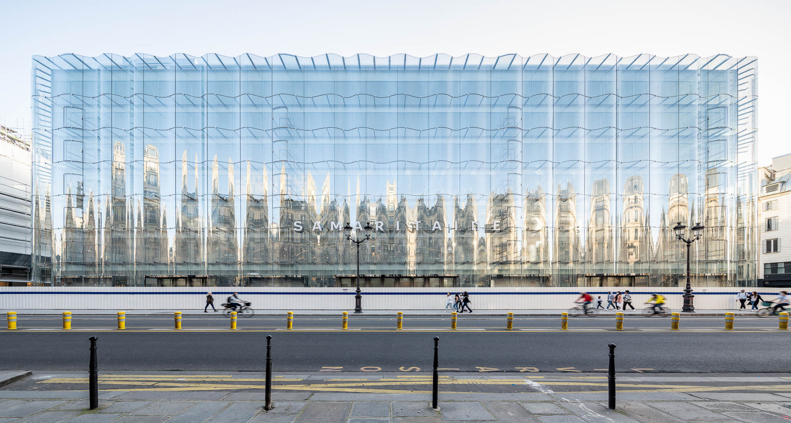 La Samaritaine, Paris, reabertura, escritório SANAA, vidro ondulado